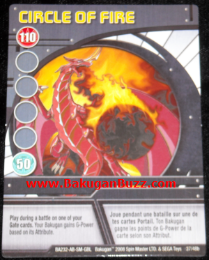 Circle Of Fire 37 48b Bakugan 1 48b Card Set